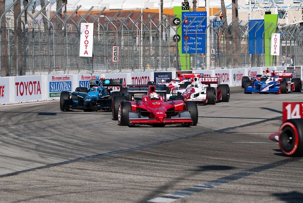 Robert Doornbos, Tony Kanaan, Danica Patrick, Long Beach