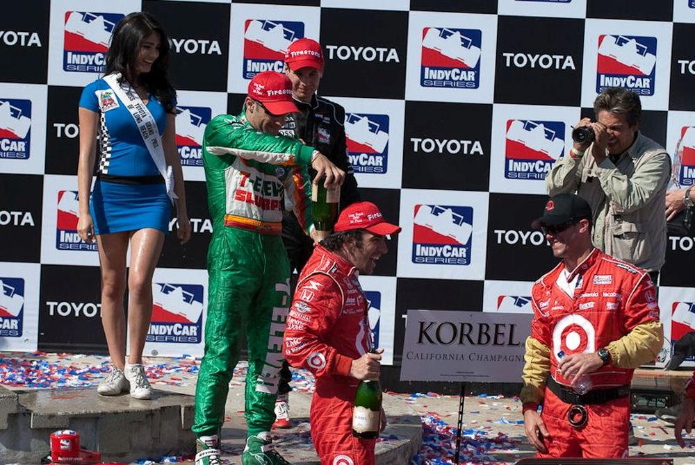 Dario Franchitti, Tony Kanaan, Will Power, Long Beach