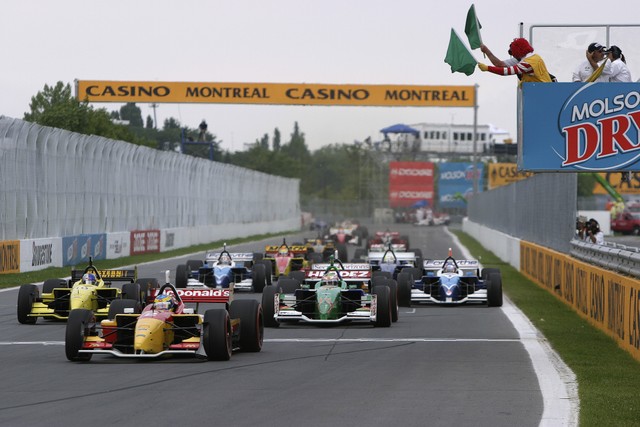 De start van de 2004 race op Montreal