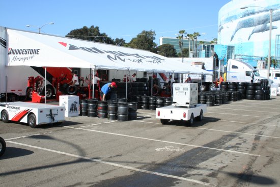 Bridestone heeft het druk voor een raceweekend