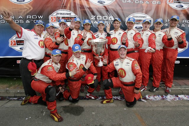 Newman/Haas Racing poseert met de Vanderbild Cup