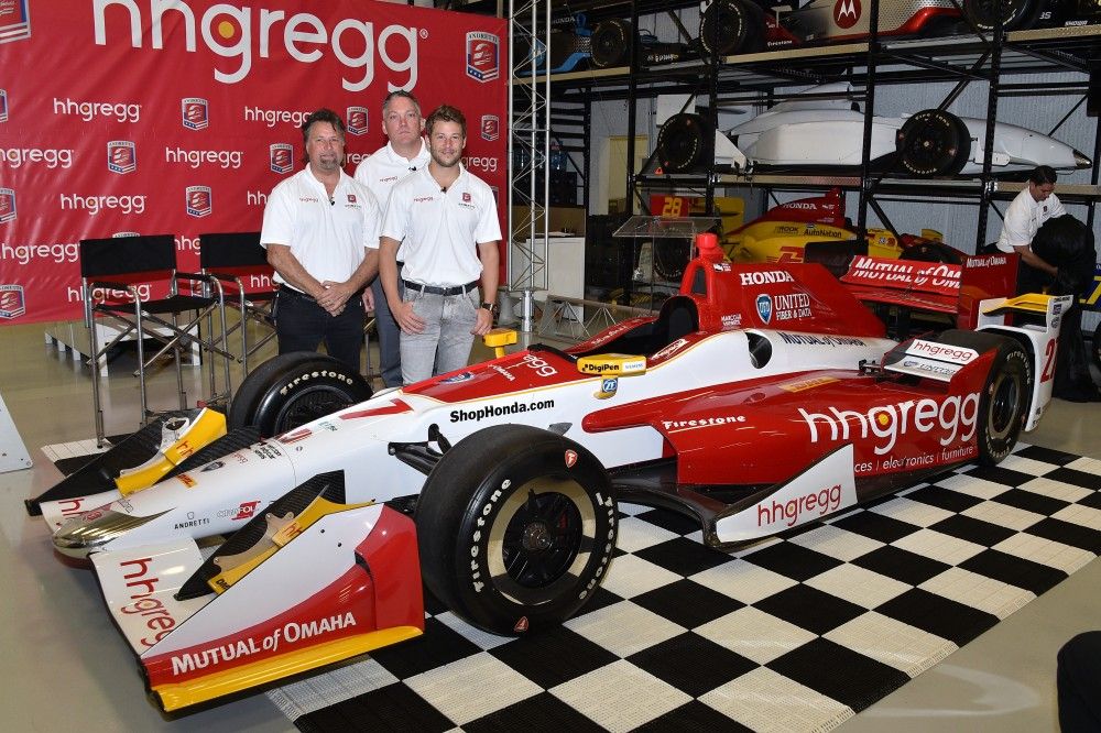 De hhgregg kleurstelling van Andretti Autosport