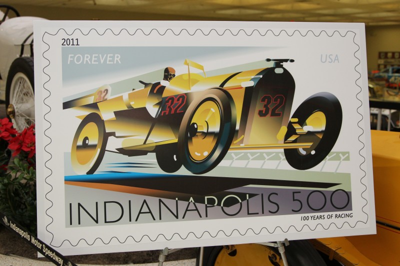 De Indianapolis 500 postzegel