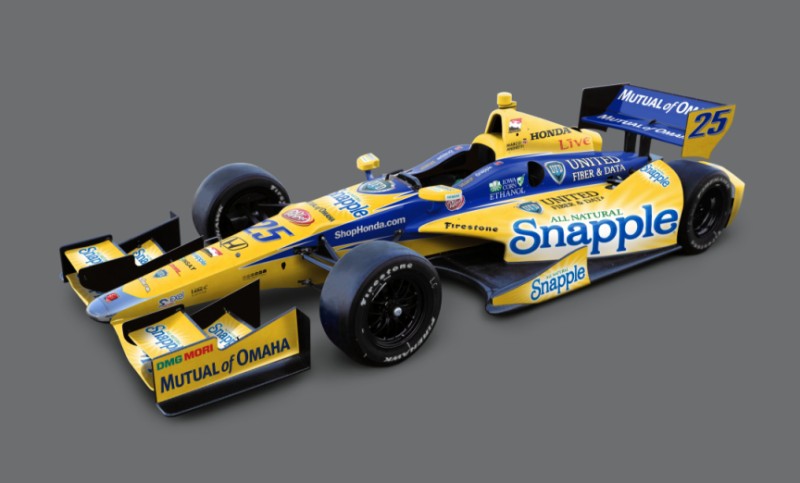 De 2014 kleurstelling van Marco Andretti