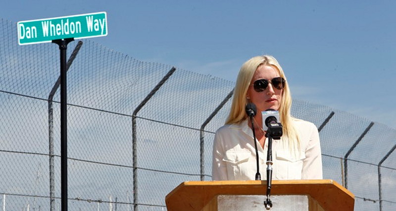 Susie Wheldon spreekt in St. Petersburg
