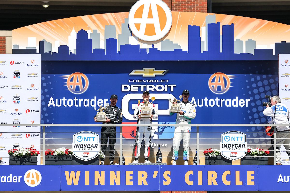Kyle Kirkwood, Alex Palou, Graham Rahal, Detroit,