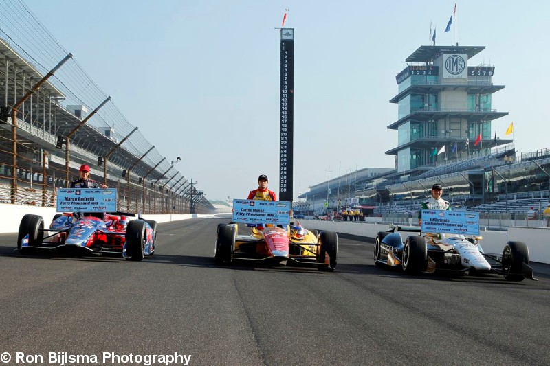 Marco Andretti, Ed Carpenter, Carlos Muñoz, Indianapolis