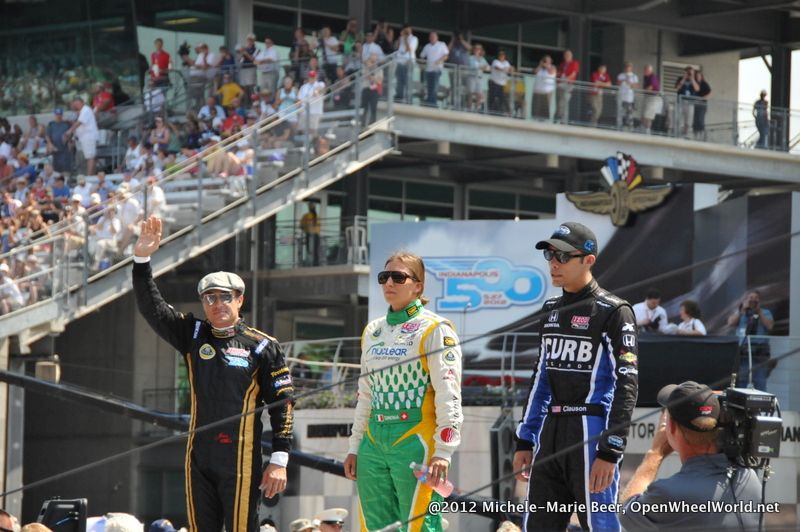 Jean Alesi, Bryan  Clauson, Simona de Silvestro, Indianapolis