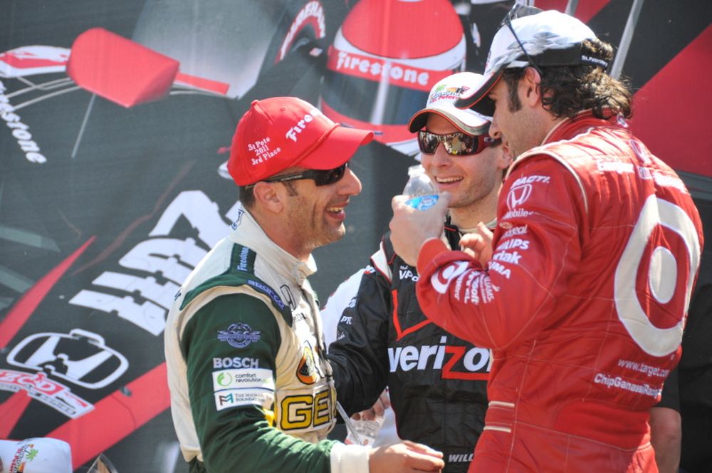 Dario Franchitti, Tony Kanaan, Will Power, St. Petersburg