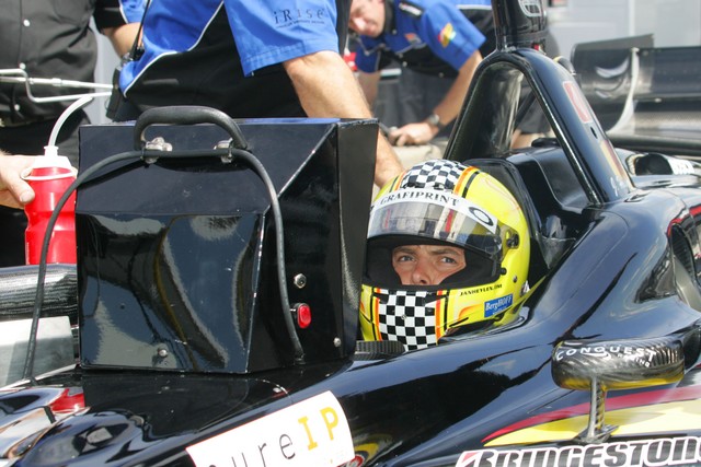 Jan Heylen tijdens zijn eerste race voor Conquest Racing
