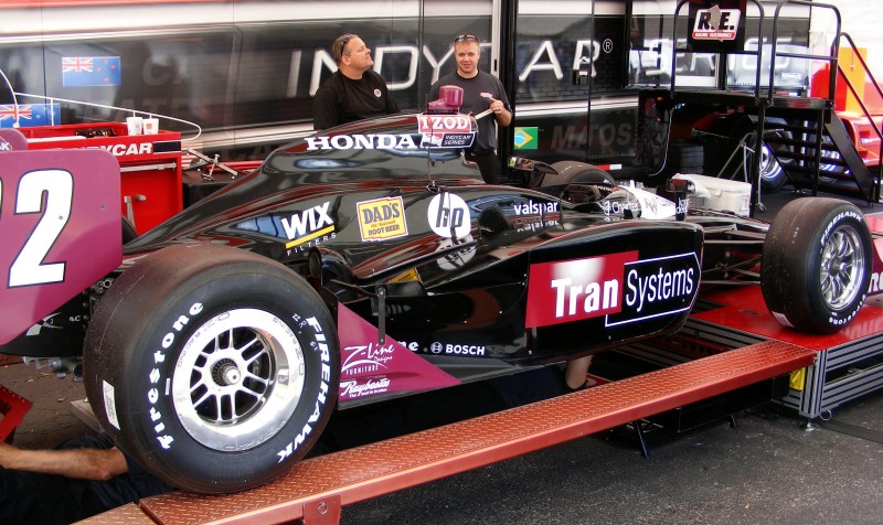 De wagen van Justin Wilson, St. Petersburg