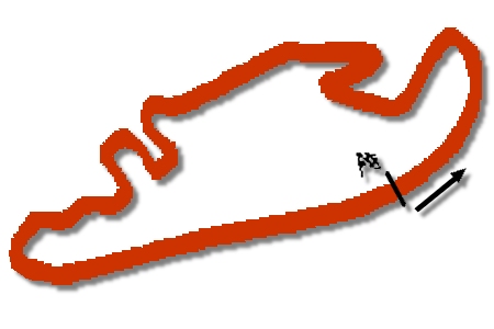 Het circuit van Ansan, Zuid-Korea