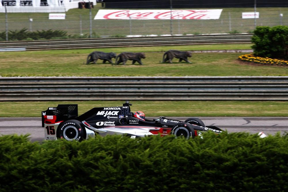 Graham Rahal op het Barber Motorsports Park