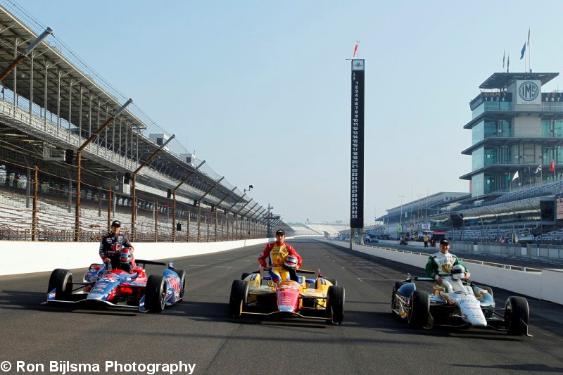 Marco Andretti, Ed Carpenter, Carlos Muñoz, Indianapolis