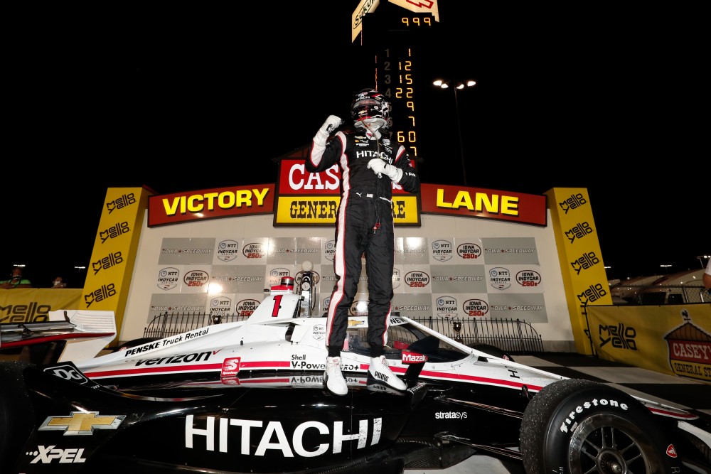 Josef Newgarden wint in Iowa