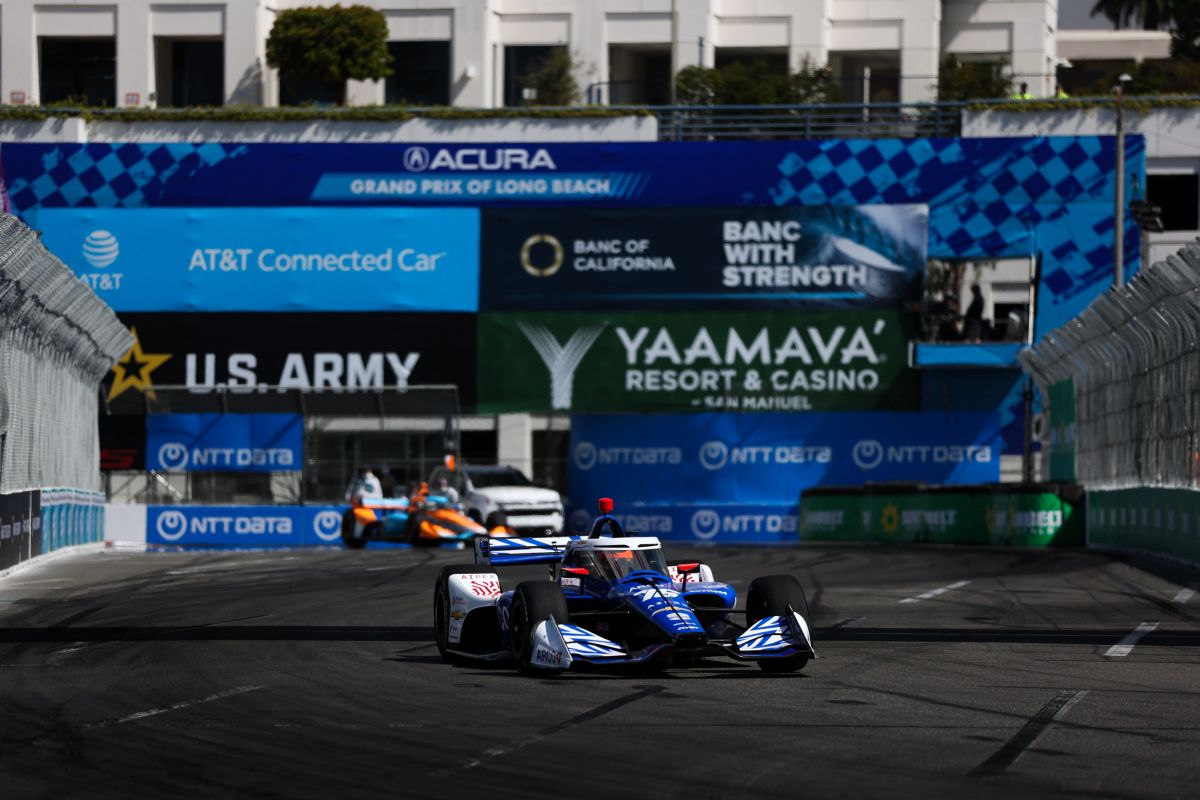 Rinus VeeKay in Long Beach