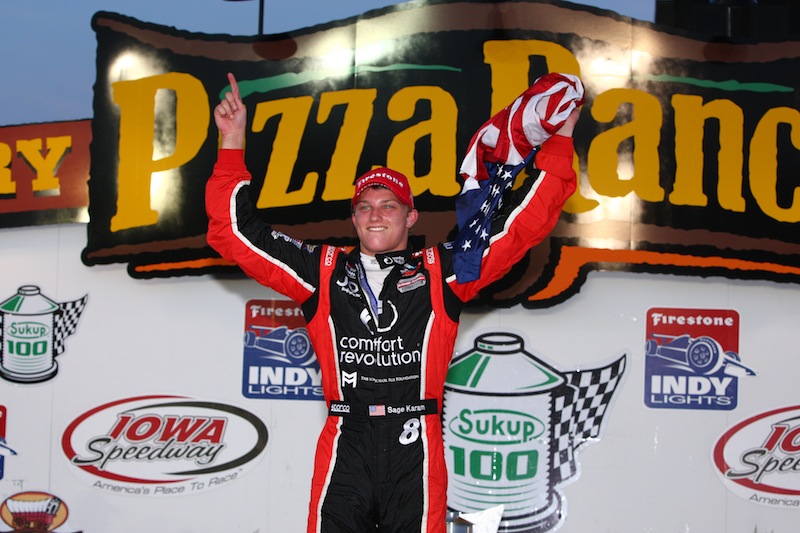 Sage Karam, Iowa Speedway,