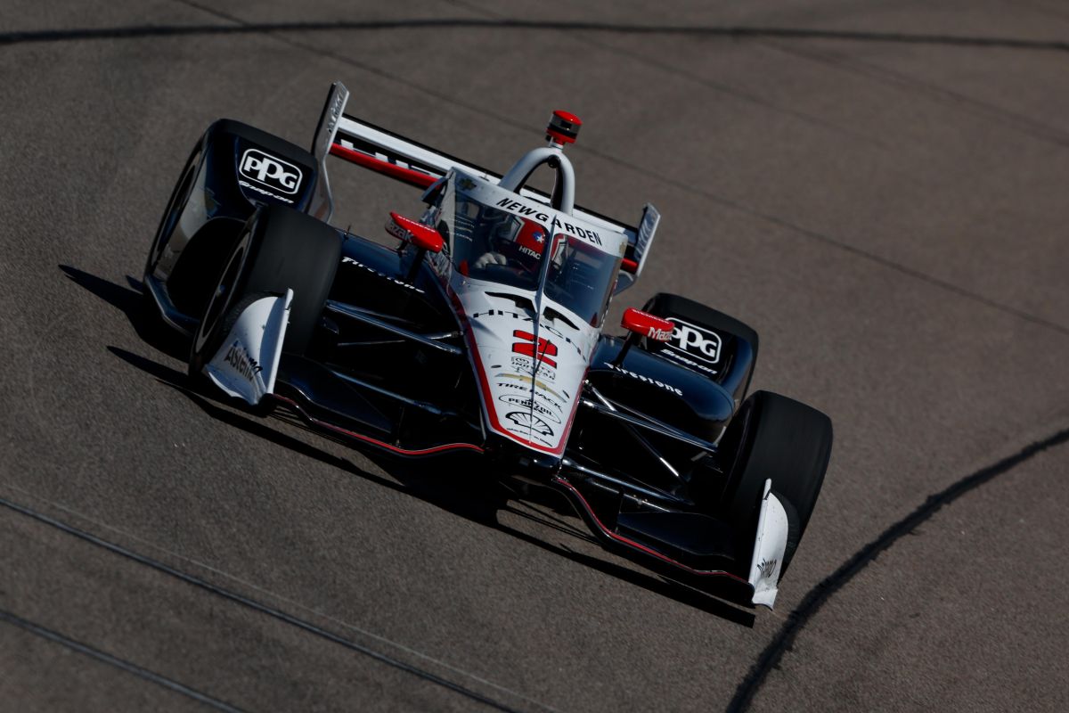 Josef Newgarden op de Iowa Speedway