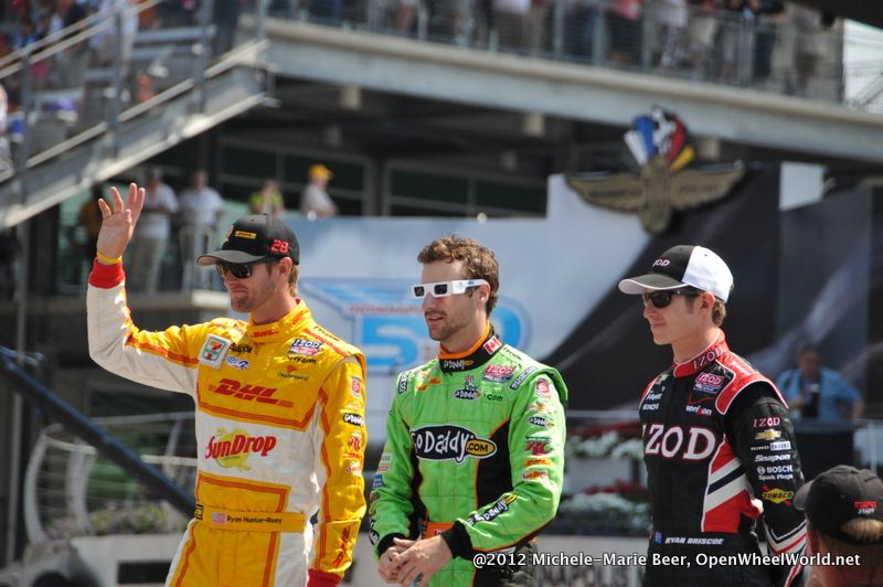 Ryan Briscoe, James Hinchcliffe, Ryan Hunter-Reay, Indianapolis