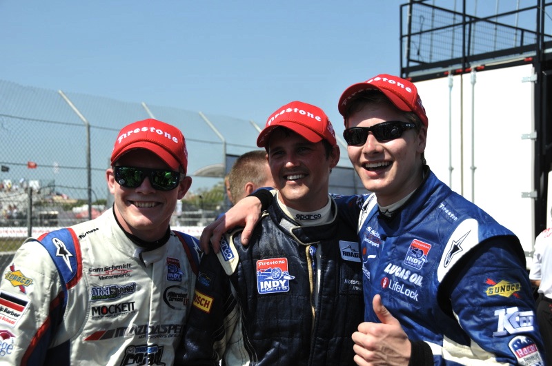 Conor Daly, Peter Dempsey, Josef Newgarden, St. Petersburg