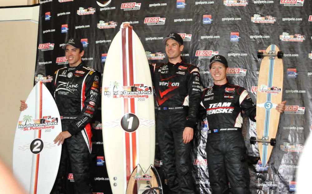 Ryan Briscoe, Will Power, Justin Wilson, St. Petersburg