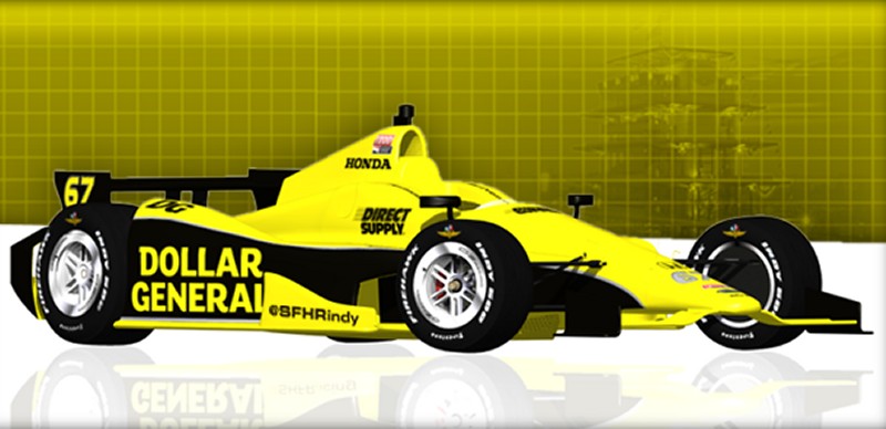 De Dollar General kleurstelling van Sarah Fisher Hartman Racing voor de Indy 500