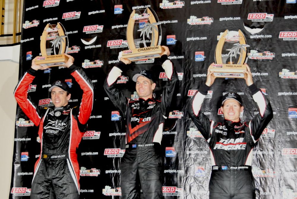 Ryan Briscoe, Will Power, Justin Wilson, St. Petersburg,