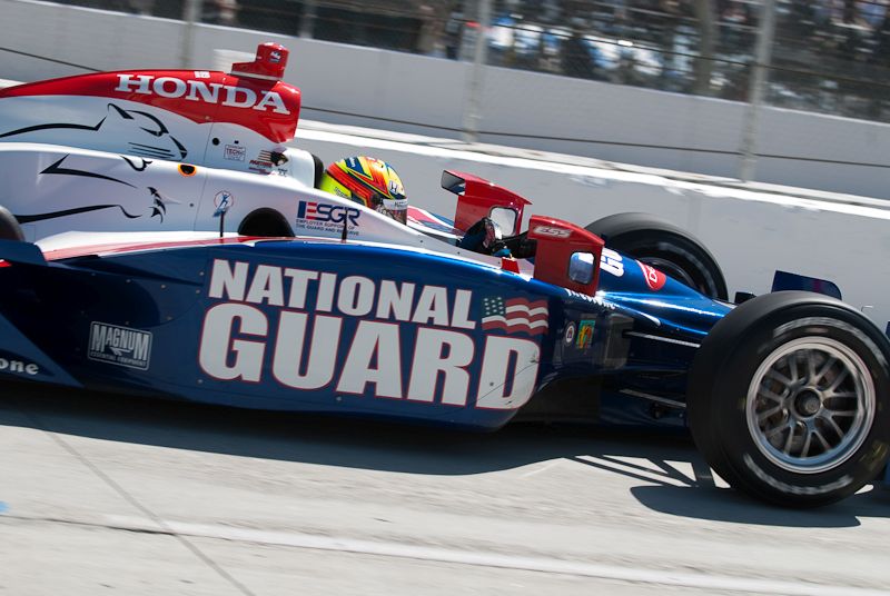 Dan Wheldon sidepod, Long Beach