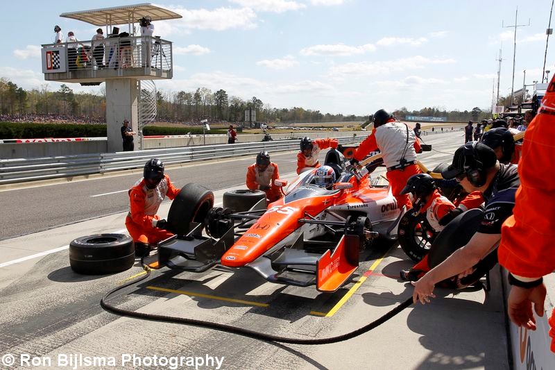 Tristan Vautier maakt zijn pitstop, Barber Motorsports Park