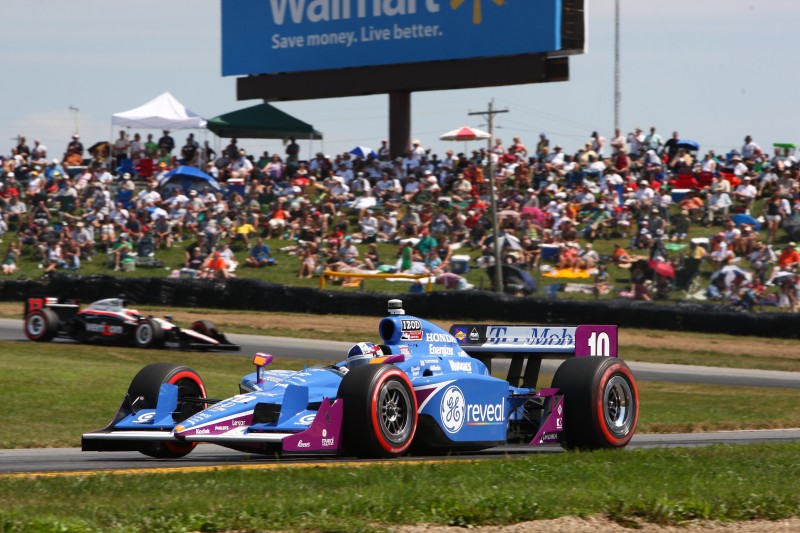 Dario Franchitti voor Will Power op Mid-Ohio