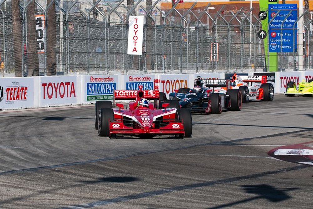 Dario Franchitti, Will Power, Long Beach