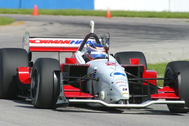 Graham Rahal test de Newman/Haas bolide op Sebring