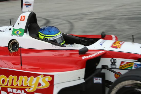 Cristiano da Matta door de hairpin in Long Beach