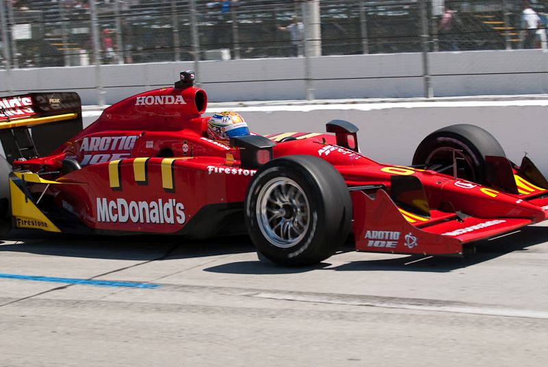 Graham Rahal sidepod, Long Beach
