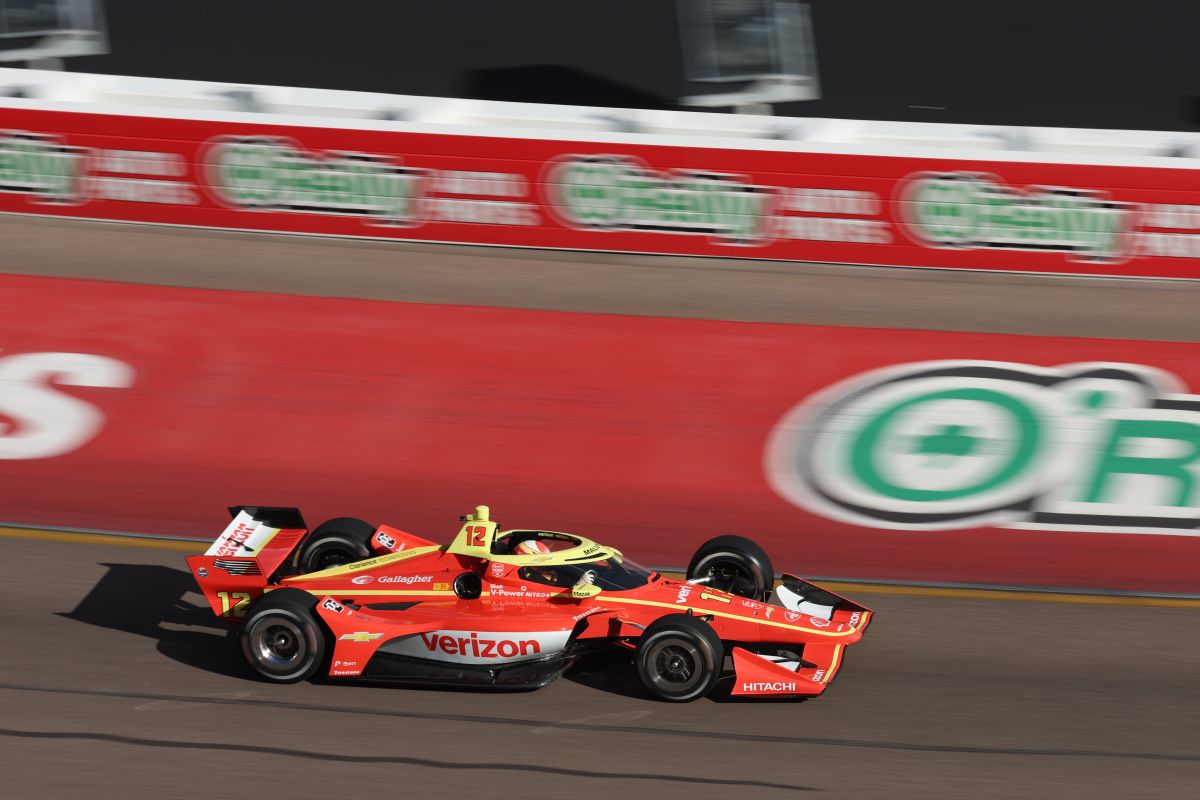David Malukas op de Phoenix Raceway