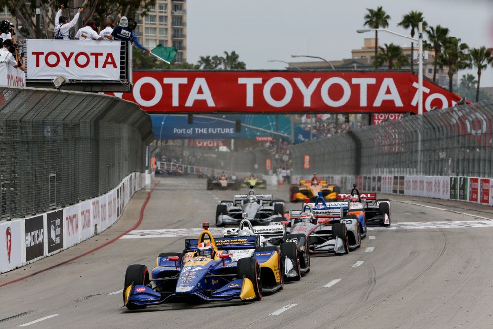 Alexander Rossi leidt de herstart in Long Beach