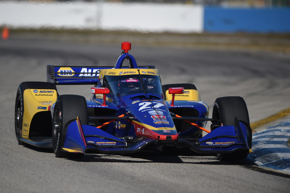 Alexander Rossi op Sebring